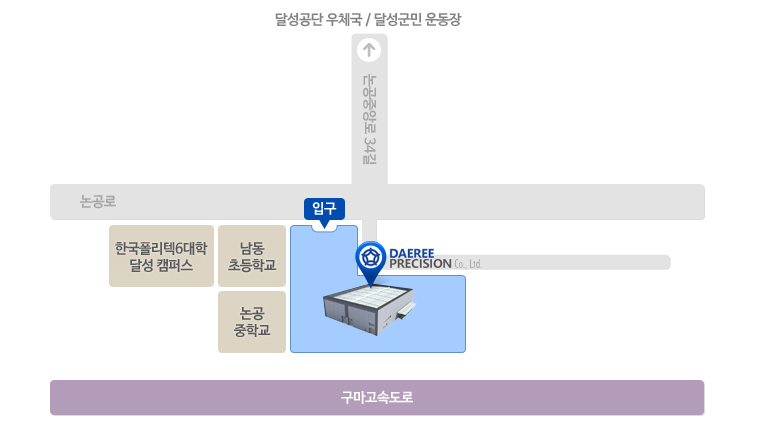 대리정밀 약도